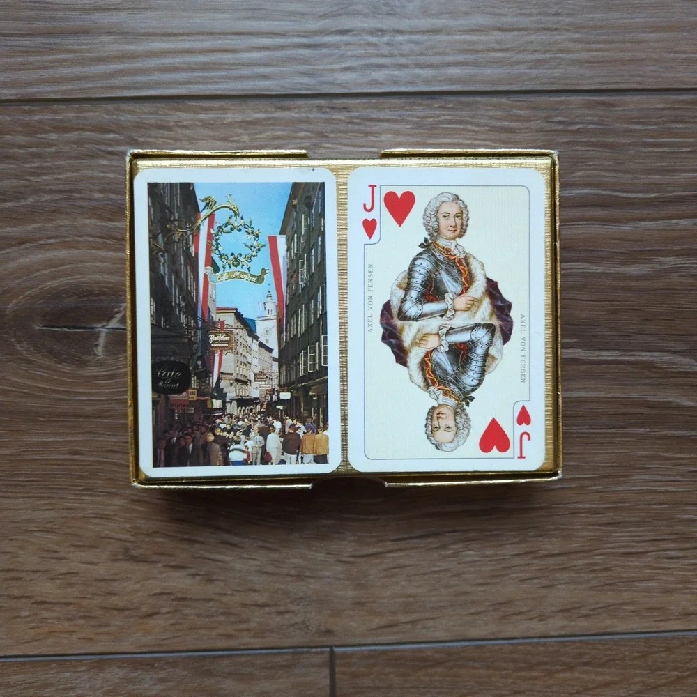 Vintage Piatnik Austria Landmarks Travel Playing Cards 2 Double Decks NEW SEALED